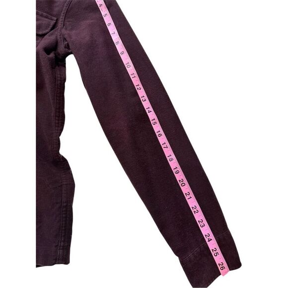 ALLSAINTS Humboldt Men’s Oxblood Red Long Sleeve Button-Up Shirt Size Cotton - Picture 8 of 13